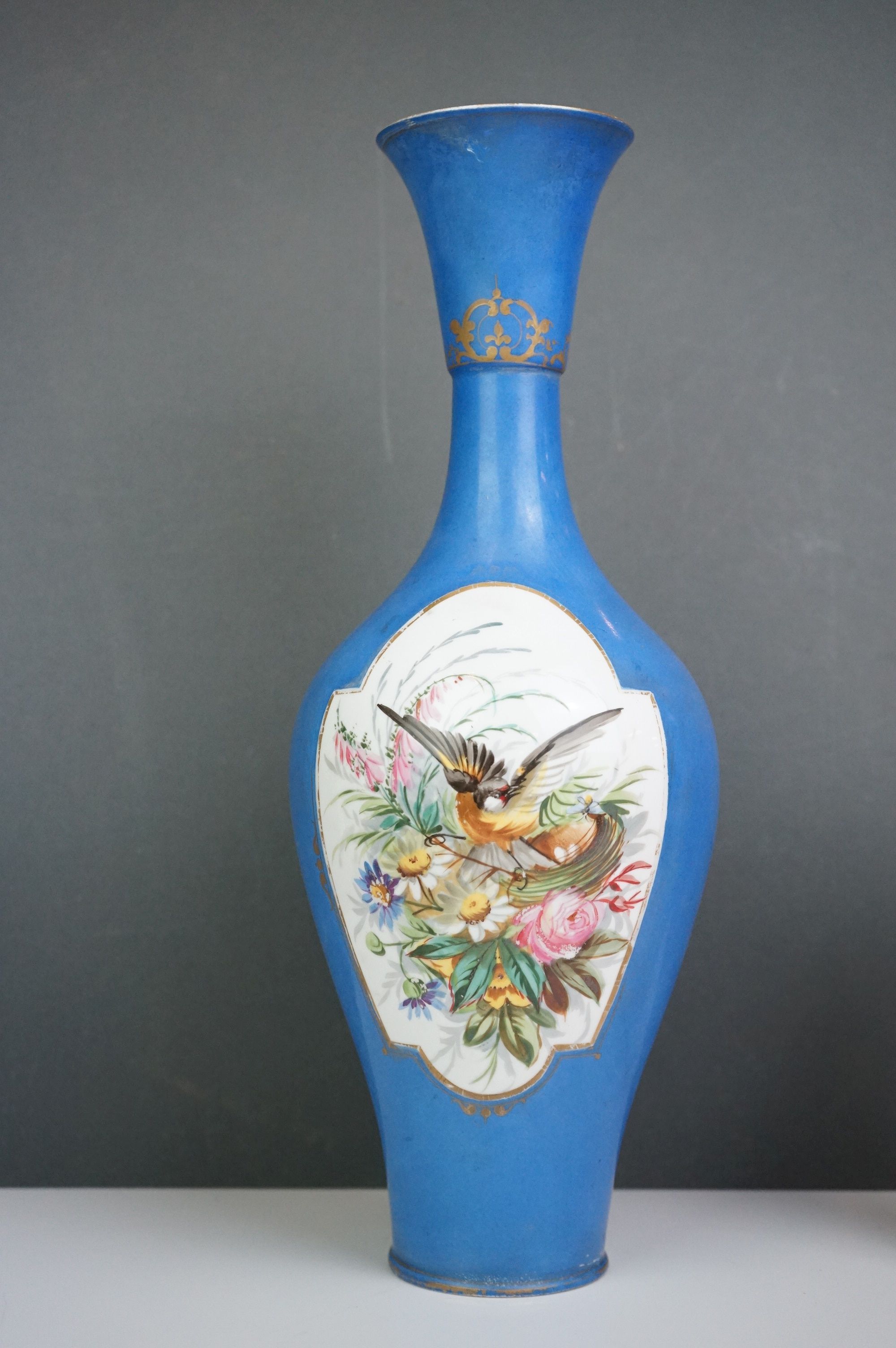 19th century Porcelain Teapot with bird and floral decoration, 14cms high together with Coalport - Image 13 of 14