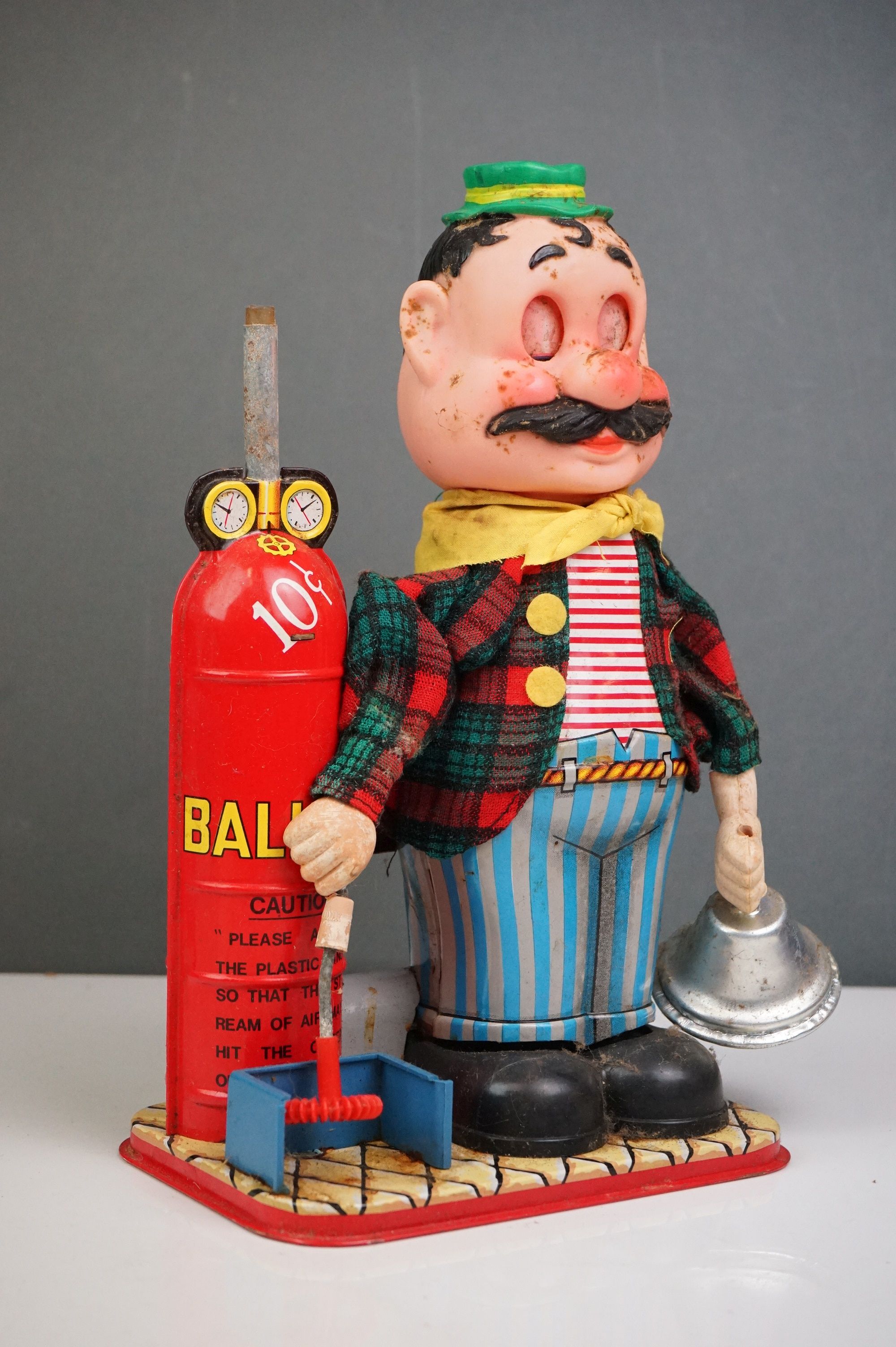 A vintage battery operated GINO the Neapolitan balloon blowers by Rosko Toys, in original box. - Image 2 of 6