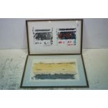 An artist's proof titled Botswana Roadway possibly signed Marian H-R together with another by the