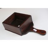 Antique mahogany collection tray from a Welsh chapel
