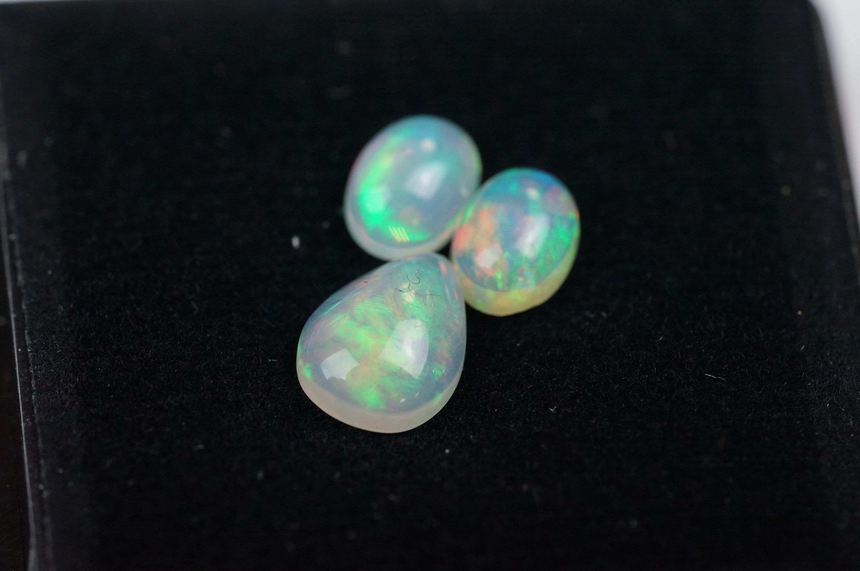 Three cut opals, approx 2.15ct weight. - Image 4 of 5