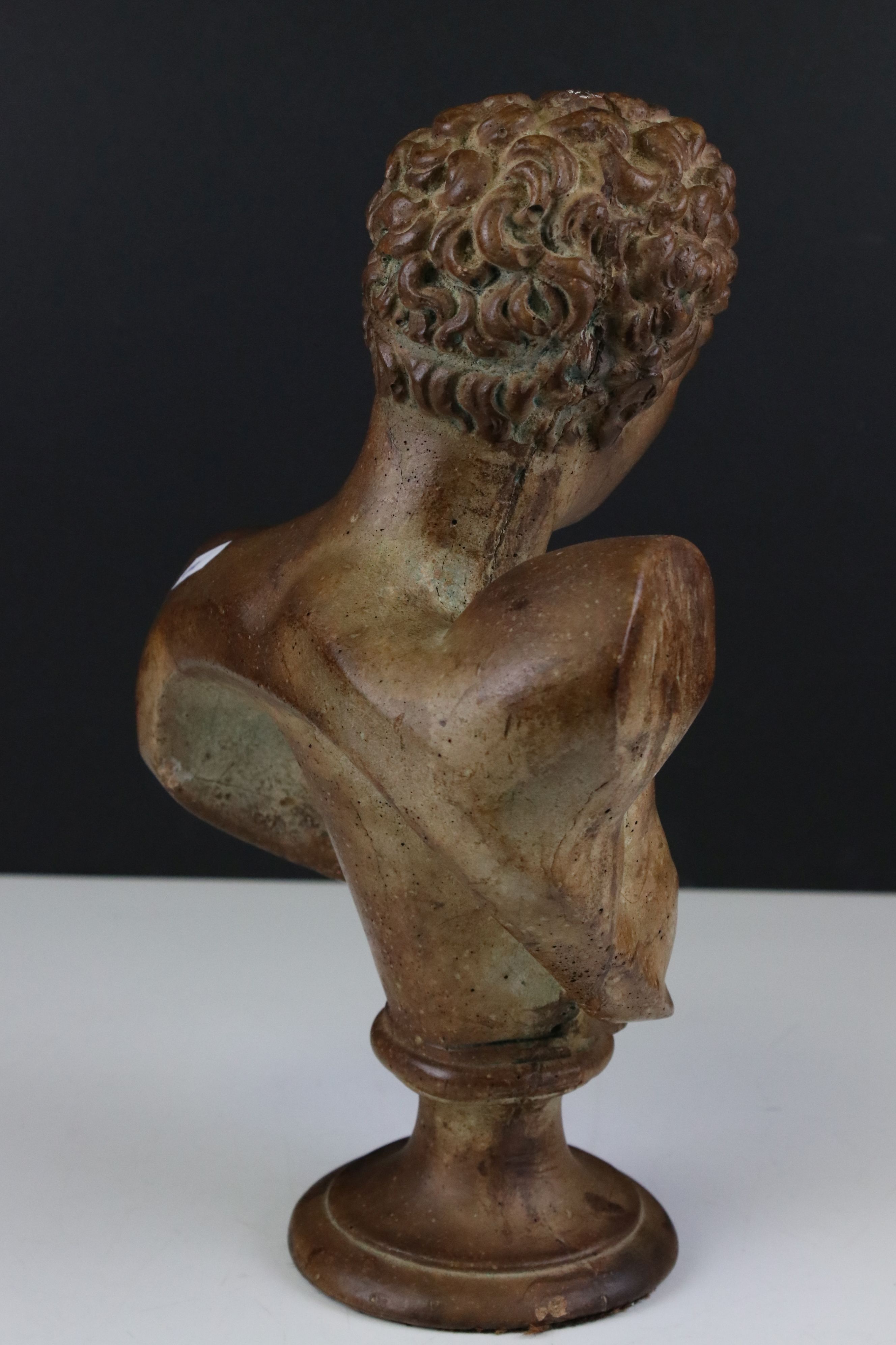 Stoneware Head and Shoulders Bust of a Roman Man, 32cms high - Image 2 of 3
