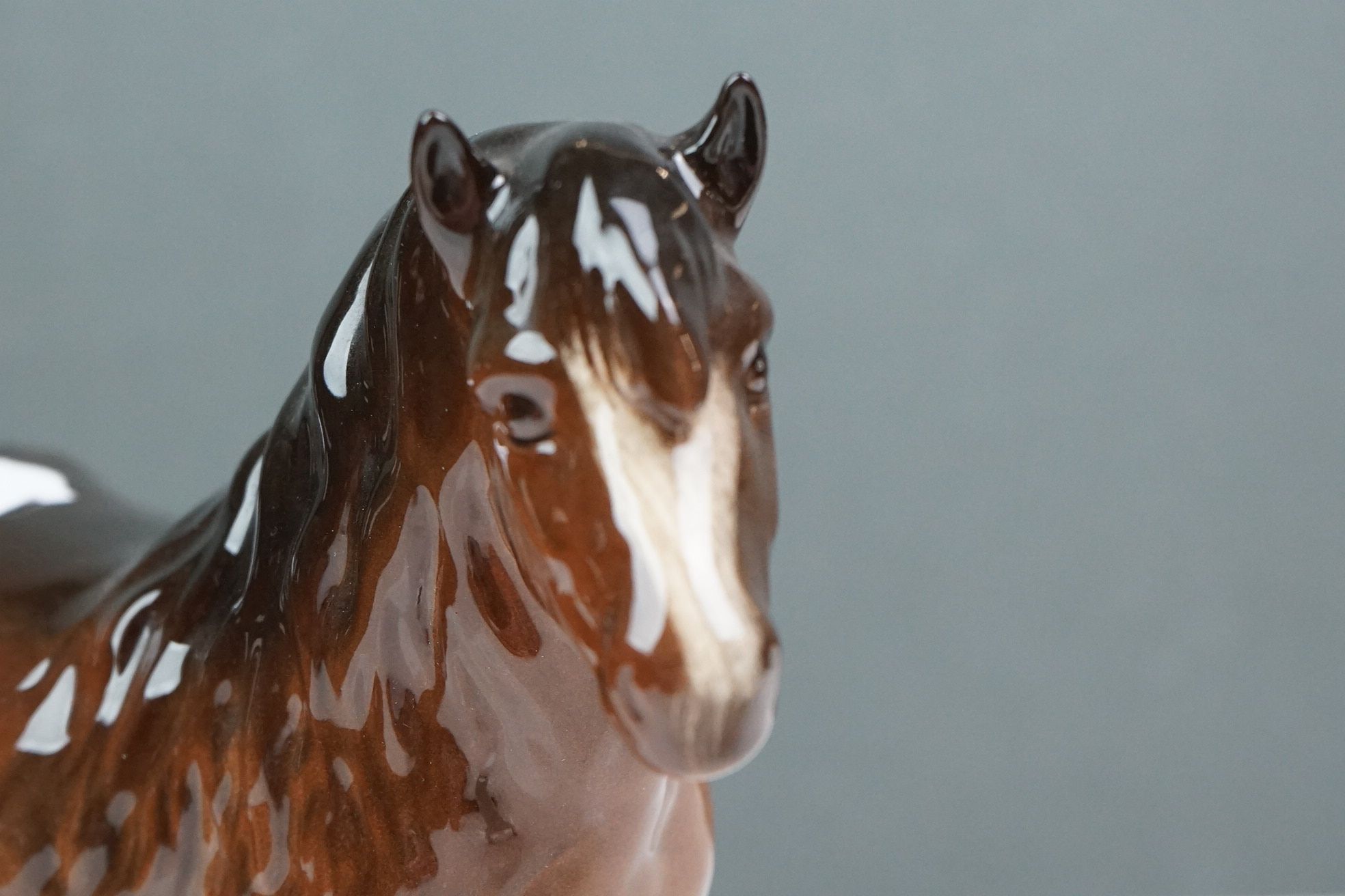 Two Beswick Woolly Shetland Mare Ponies (no. 1033) in Brown and Dapple Grey - Image 10 of 10