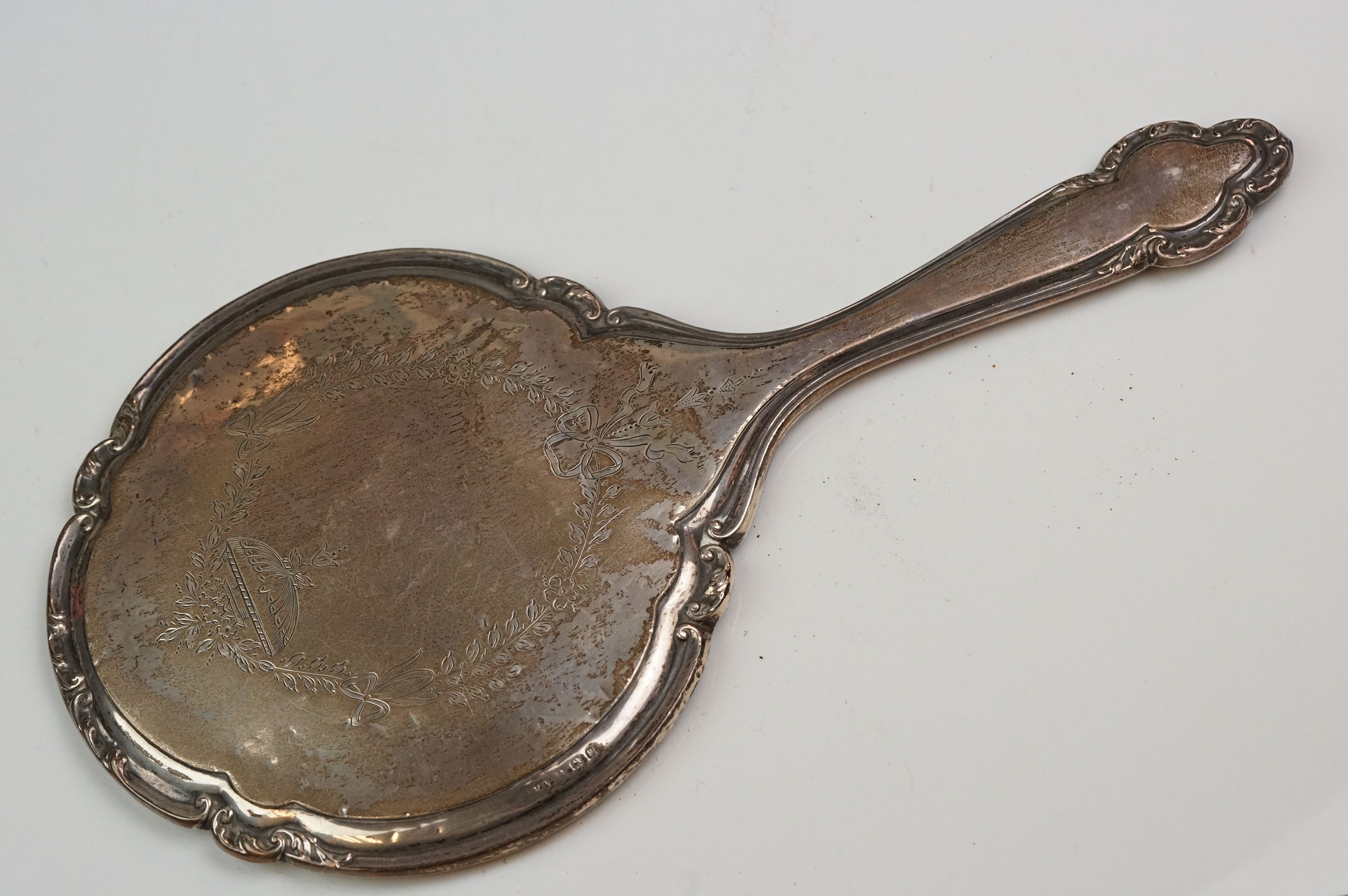 Silver topped dressing table items to include hand mirrors, brushes, jars, button hook and shoe - Image 7 of 12