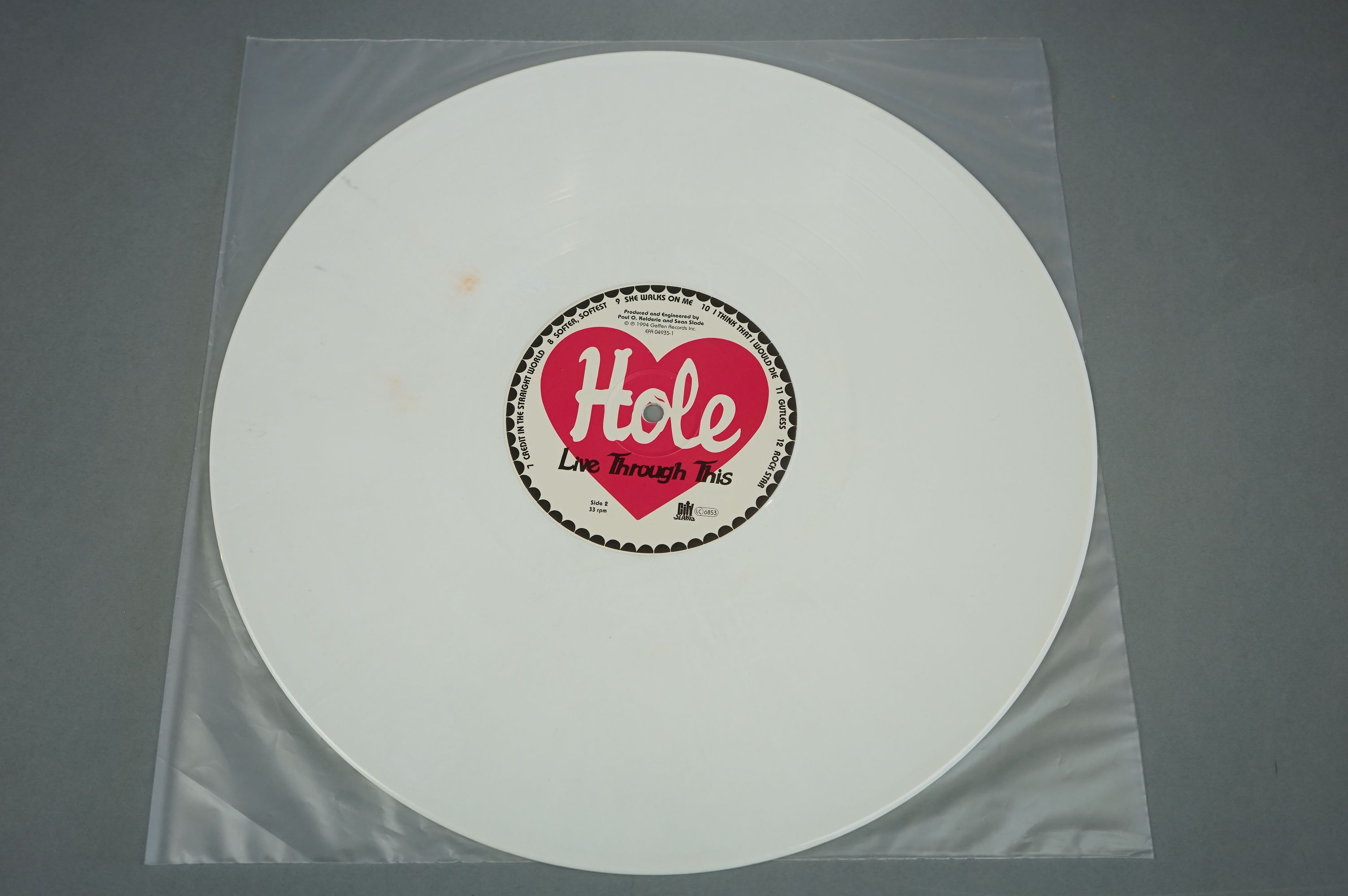 Vinyl - Hole Live Through This LP ltd edn white vinyl on City Slang LC683 vg++ - Image 3 of 4