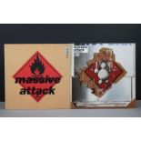 Vinyl - Two Massive Attack LPs to include Protection WBRLP2 7 Blue Lines WBRLP1, both vg++
