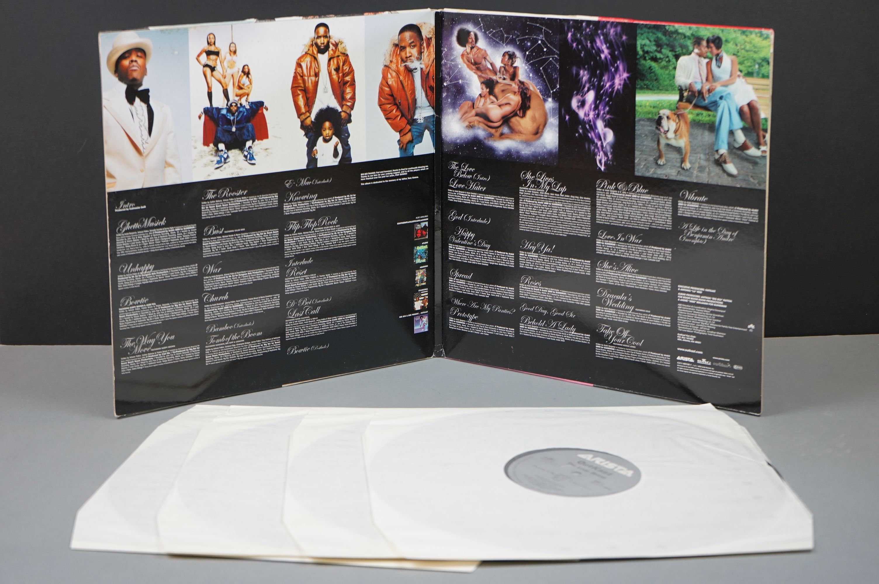 Vinyl - Two Outkast LPs to include Aquemini S160012 with inners, tape repair to one, vinyl vg++, and - Image 9 of 11