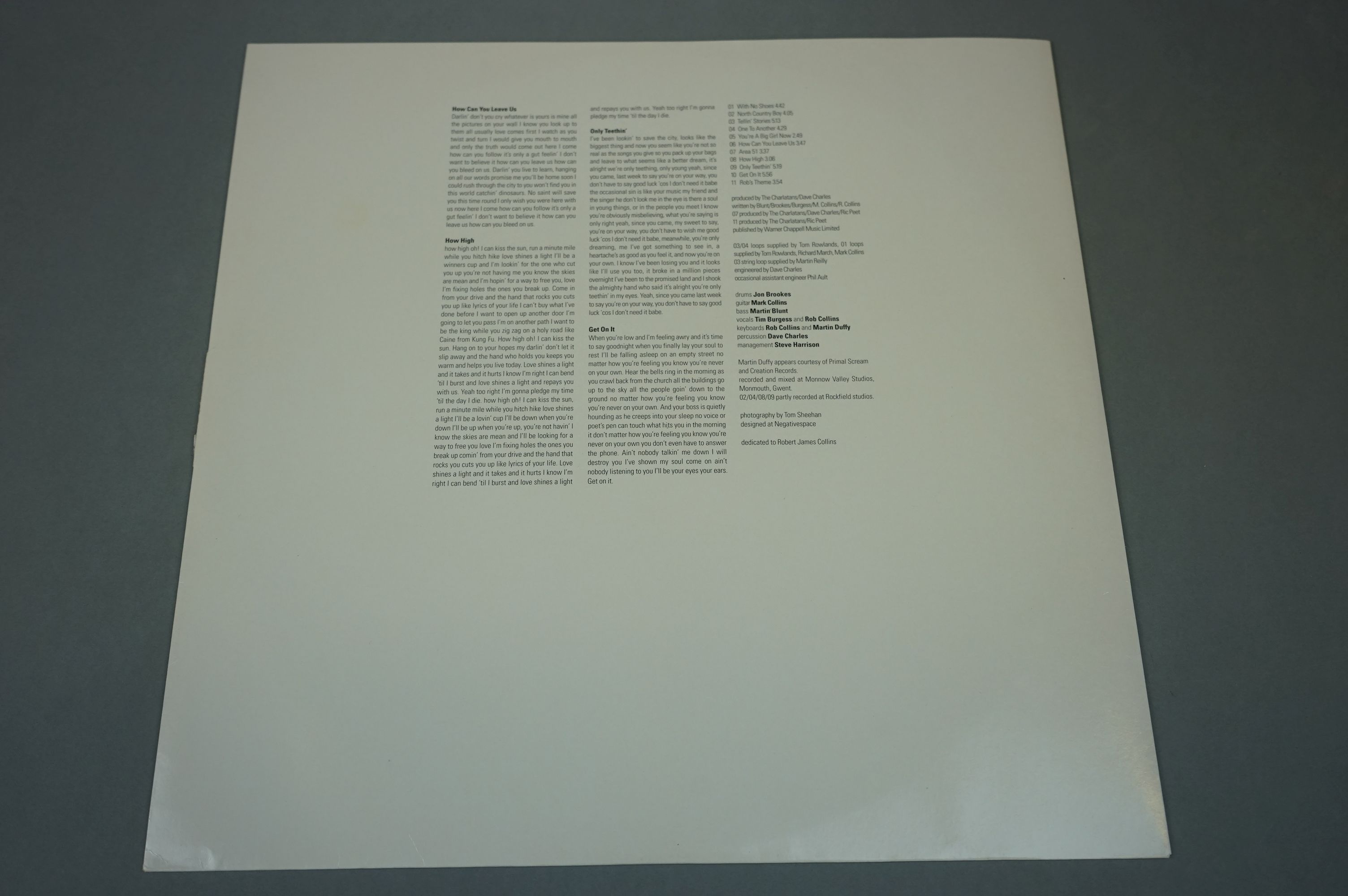 Vinyl - The Charlatans Tellin Stories LP on Beggars Banquet BBQLP190 with lyric inner sleeve, vg+ - Image 3 of 8