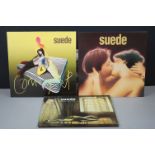 Vinyl - Three Suede LPs to include self titled on Nude 1LP with lyric inner, ex, Coming Up Nude
