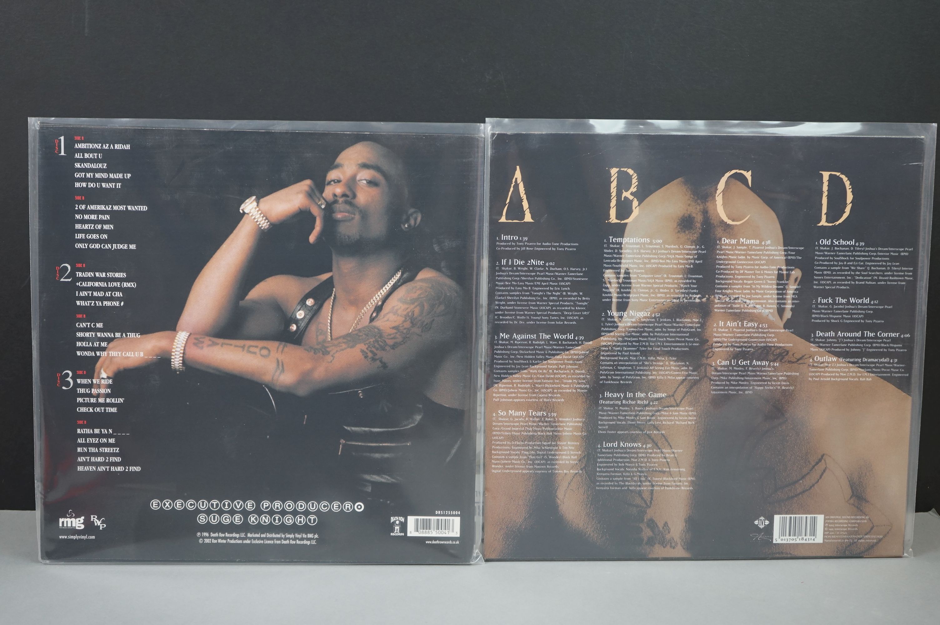 Vinyl - Two 2 Pac LPs to include All Eyez On Me 3 LP on Death Row Simply Vinyl DRS1255004 & Me - Image 2 of 11