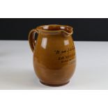 Rare John Reardon & Son Ltd, wine merchant of Cork, Denby advertising jug