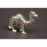 Unusual silver camel figure