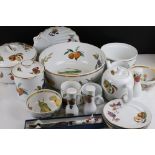 Royal Worcester ' Evesham ' Dinner and Tea Ware including Large Lidded Tureen, Plates, of Various