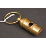 Brass cased Titanic style whistle