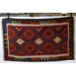 Hand Knotted Woolen Maimana Kilim, 130cms x 82cms