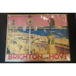 A vintage Brighton & Hove tourist poster.