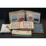 A collection of stamps within albums to include GB, Commonwealth and world examples together with
