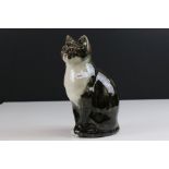 Winstanley Seated Tabby Cat with glass eyes, 22cms high