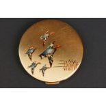 Vintage Stratton compact with duck decoration