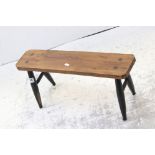 Pine hearth stool