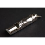 Silver whistle with engraved decoration