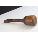 Antique 19th century wood carvers mallet