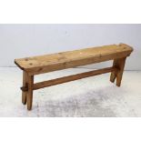 Pine kitchen bench, approx. 48" long