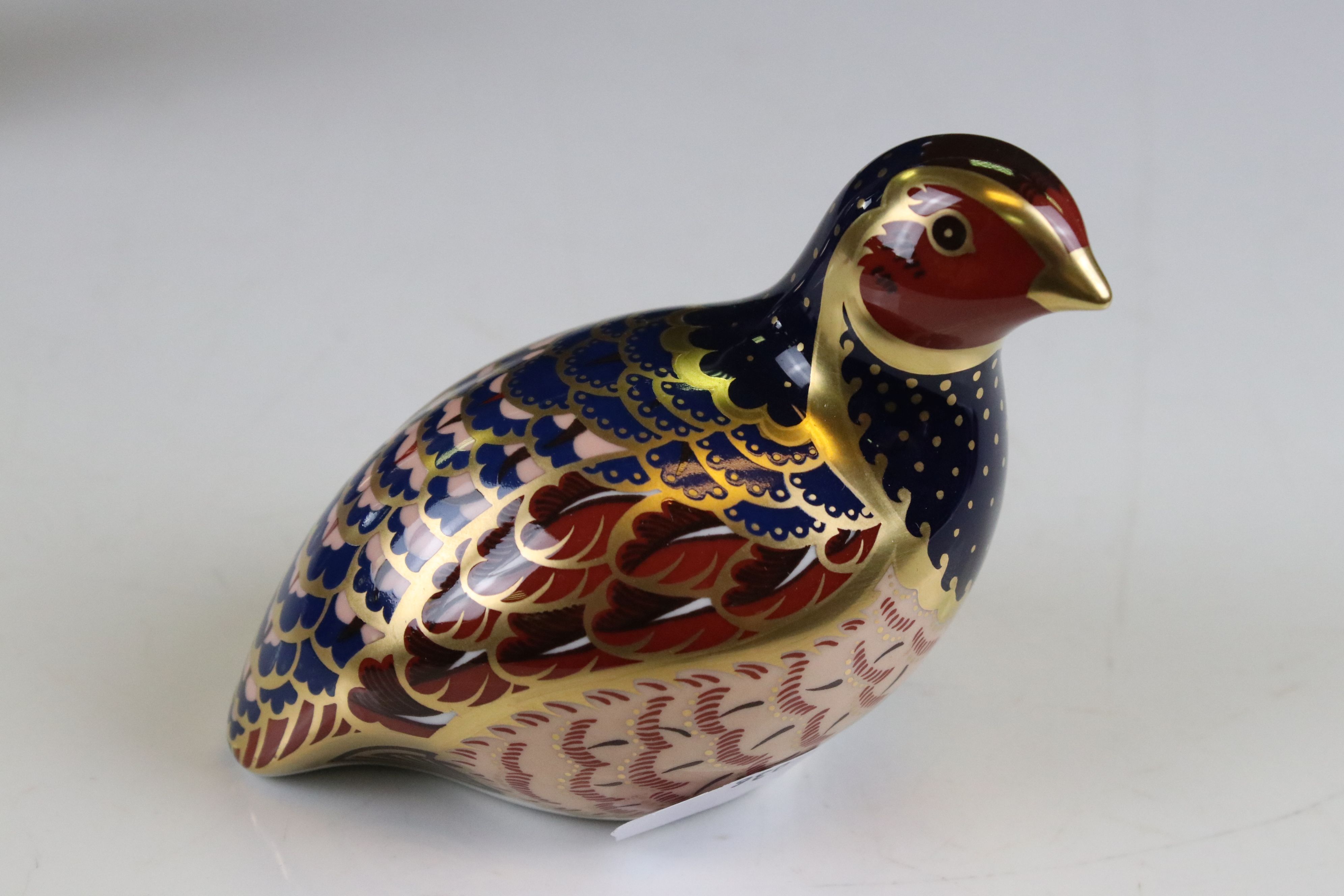 Two Royal Crown Derby Ceramic Paperweights - Limited Edition Partridge and Chipmunk, both with - Image 9 of 14