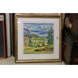 Golf interest - a Stewart Readman print of Gleneagles