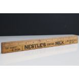 Advertising - Wooden 12" Ruler advertising Nestle's Swiss Milk to both sides