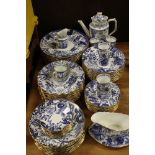 A large quantity of Royal Crown Derby Mikado pattern blue & white dinner service to include dinner