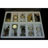 Collection of watches, straps & backs, to include Ingersoll, Sekonda etc