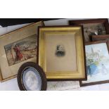 A quantity of vintage pictures to include framed and glazed examples.