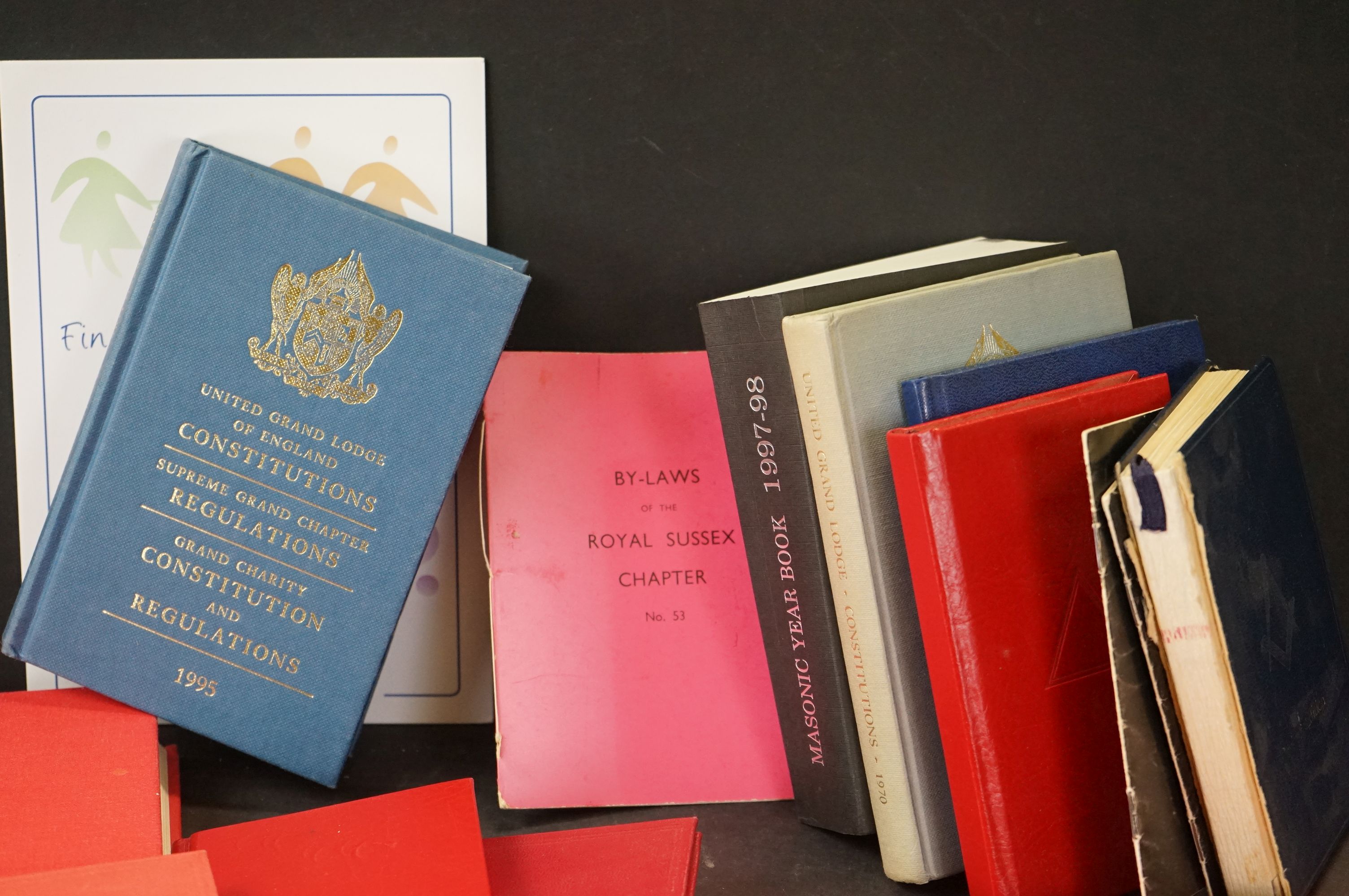 A collection of Masonic books and ephemera to include Year Books and Rules and Regulations. - Image 3 of 5