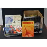 A collection of books and magazines relating to aircraft and flight.