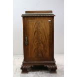 Early 20th century Mahogany Pot Cupboard in the Chippendale manner, 43cms wide x 81cms high