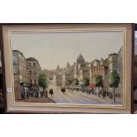 Donald Jennings, Oil Painting on Canvas of a City scene, signed lower right and dated 1979, 75cms