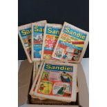 A large collection of vintage comics to include Sandie and Ranger examples.