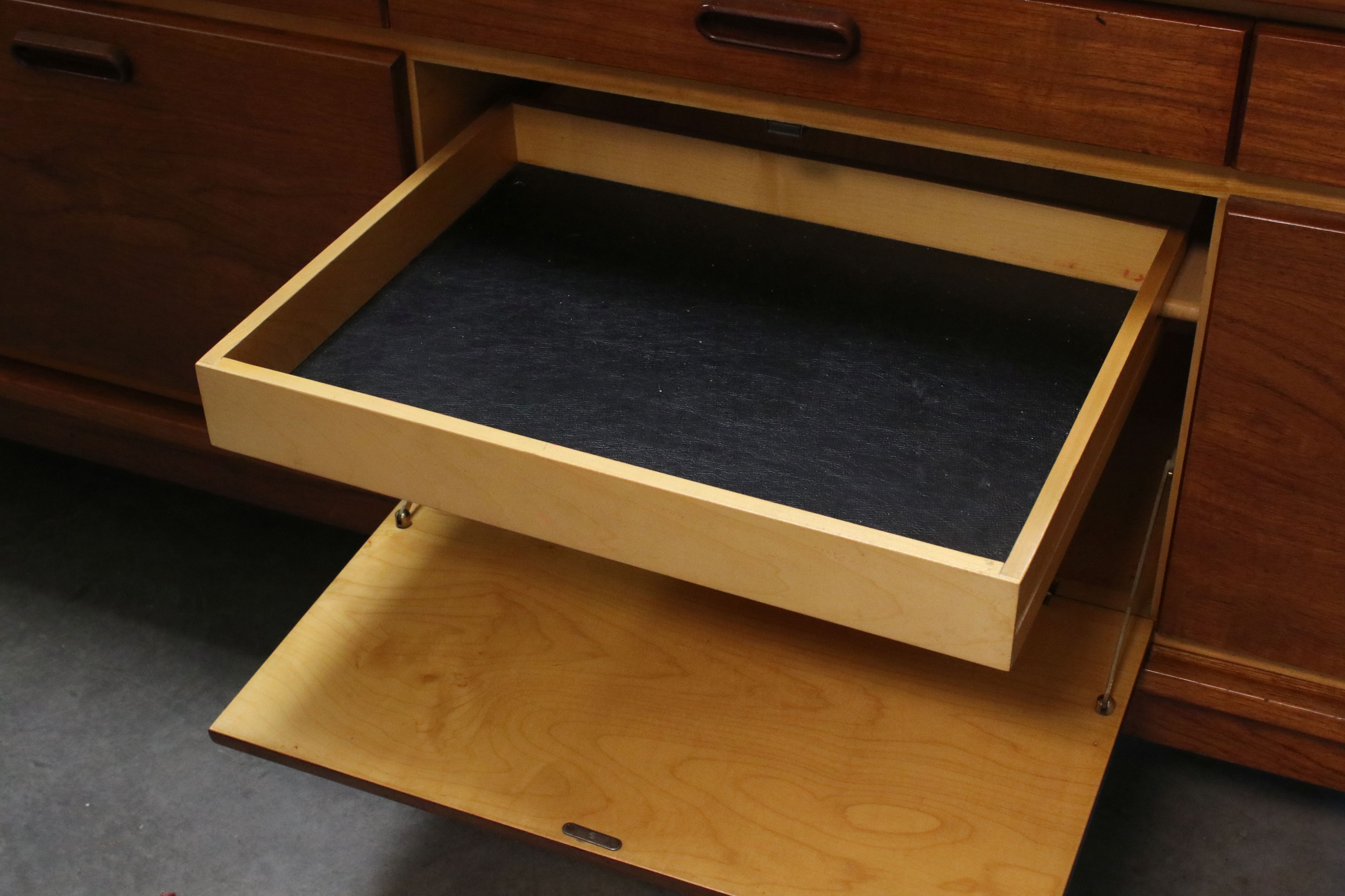 Mid century Retro ' White & Newton ' Teak Sideboard with four drawers over two cupboard doors and - Image 8 of 8