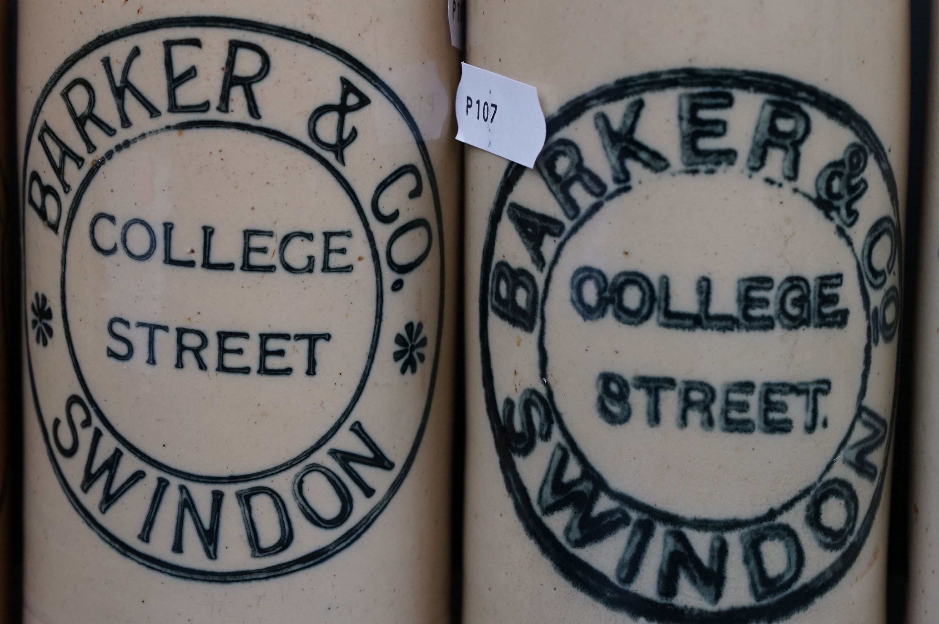 Collection of Fourteen Antique Stoneware Bottles, mostly Swindon Ginger Beer Bottles - Image 6 of 8