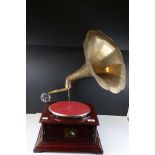 His Master's Voice (HMV) gramophone with brass horn