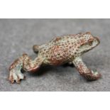Bronze figure of a toad