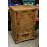 Pine cupboard with drawer below