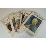 A collection of six art books containing colour prints to include Van Gogh, Renoir and Constable.