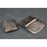 Two fully hallmarked sterling silver cheroot cases.
