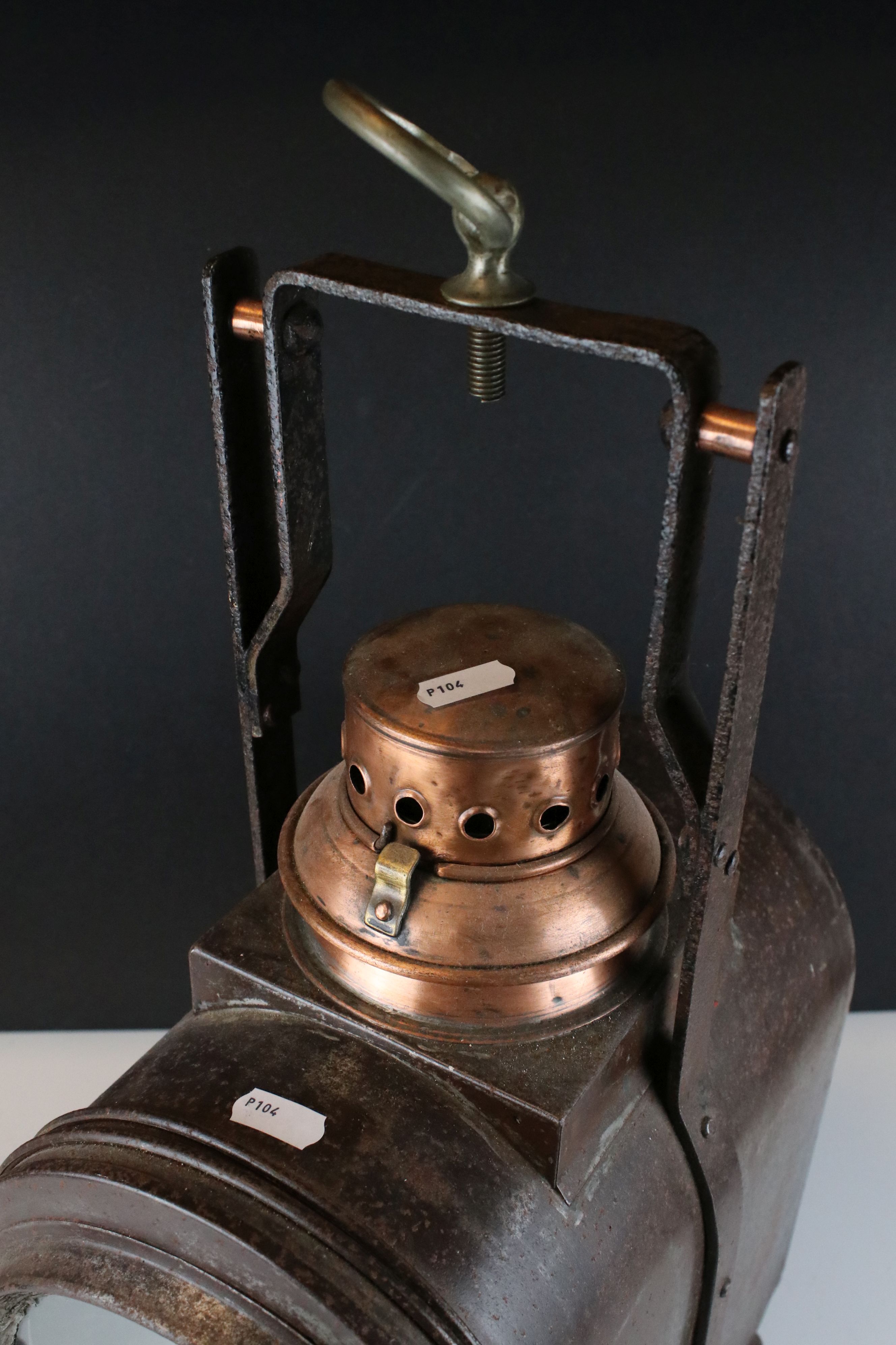 A large vintage Dutch double sided lantern, converted to electric. - Image 2 of 5