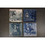 A collection of four Wedgwood months of the year ceramic wall tiles to include April, December,