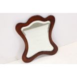 Small mirror with bevelled edge, approx. 30cm x 36cm