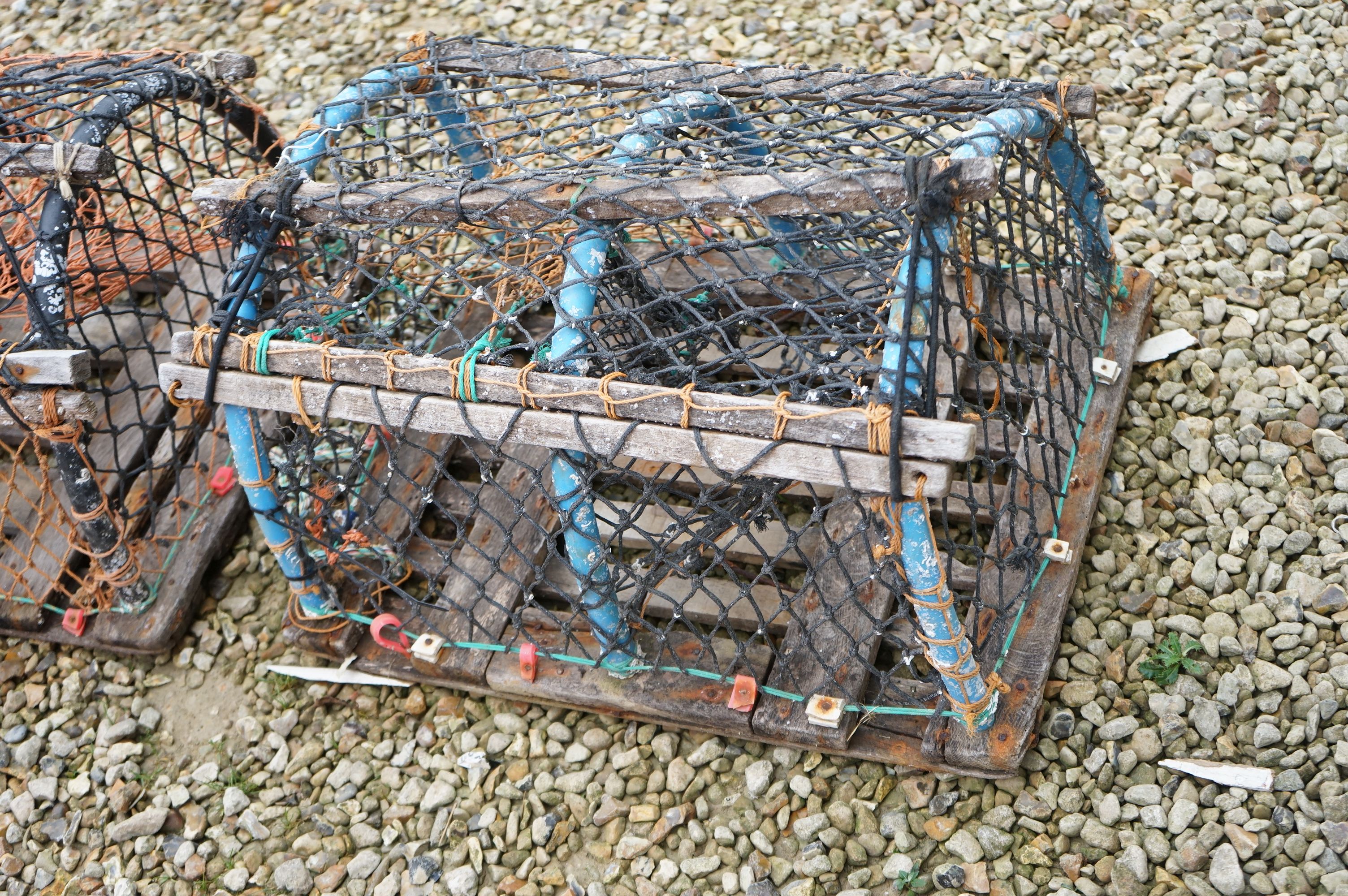 A pair of vintage lobster pots. - Image 4 of 4