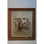 Wyn Appleford, Oil Painting on Canvas of Horse Guards on Sentry duty, signed lower right, 55cms x